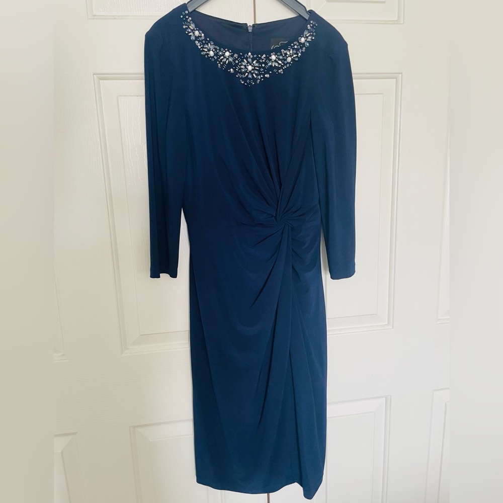 Alex Evenings Navy Women’s Midi Dress